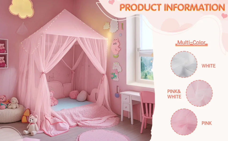 Ciel de lit princesse cabane