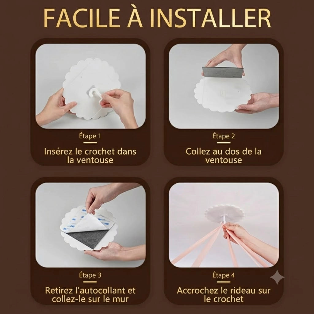 schema d'installation de ciel de lit adulte Image