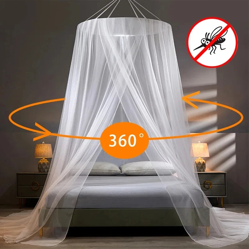 ciel de lit adulte tente dôme blanc protection