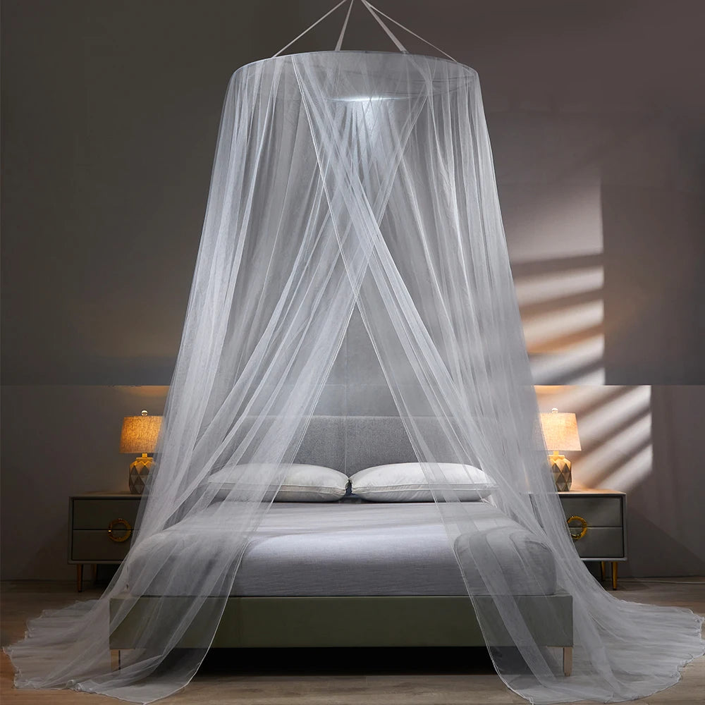ciel de lit adulte tente dôme blanc