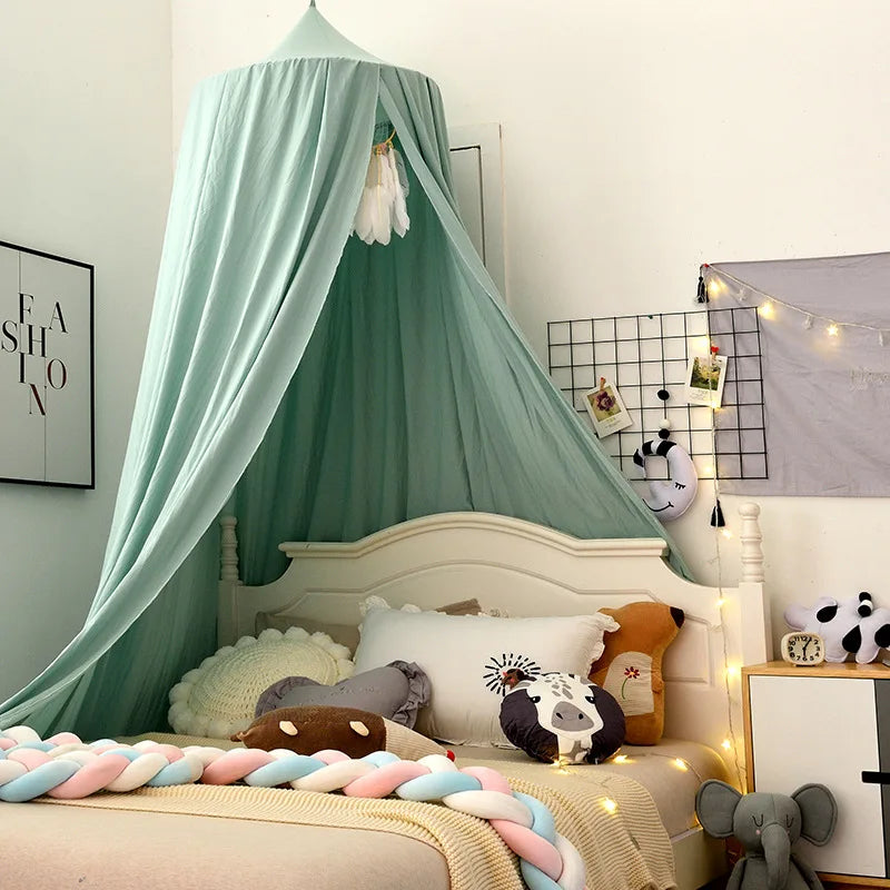 ciel de lit bébé vert 