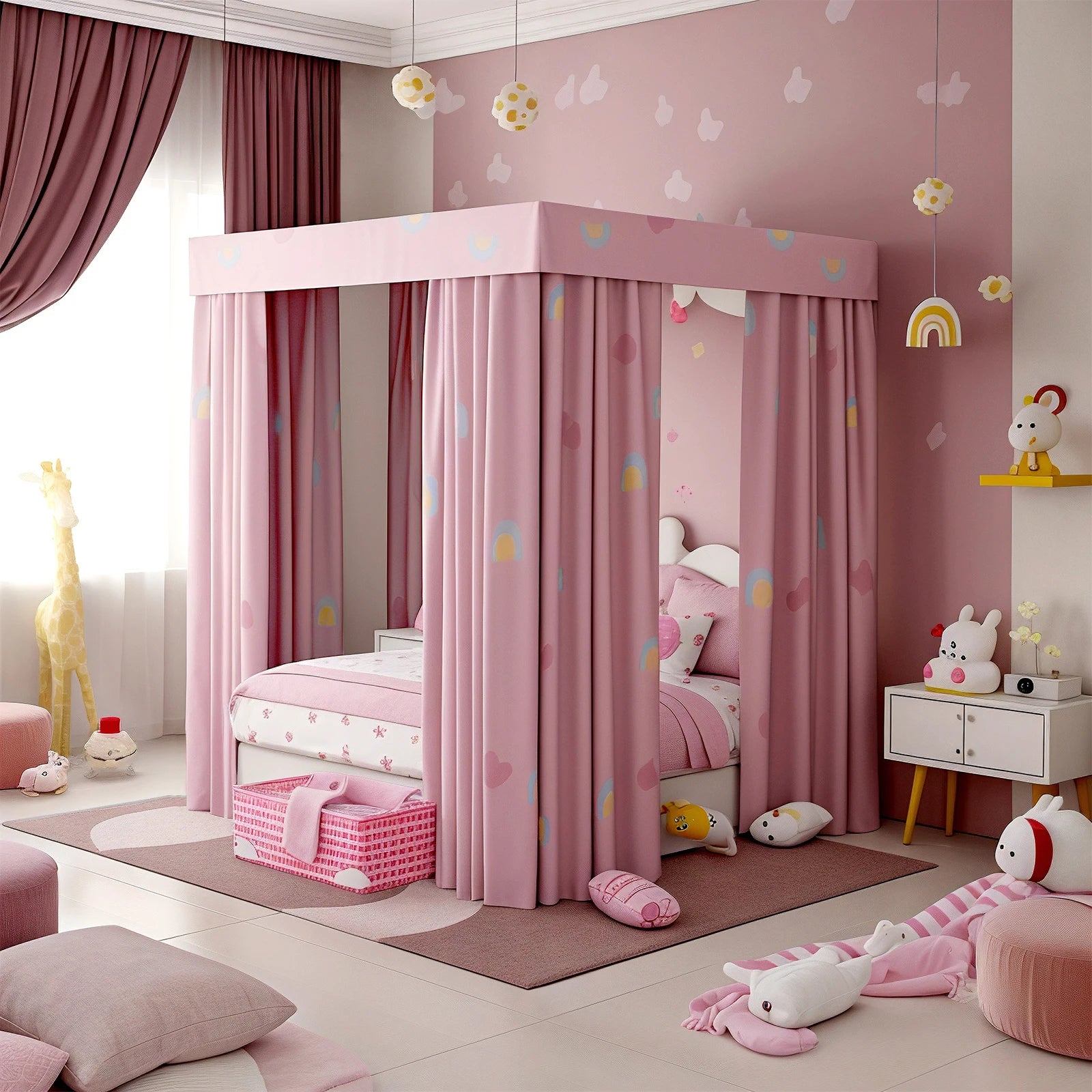 ciel de lit baldaquin enfant fille 