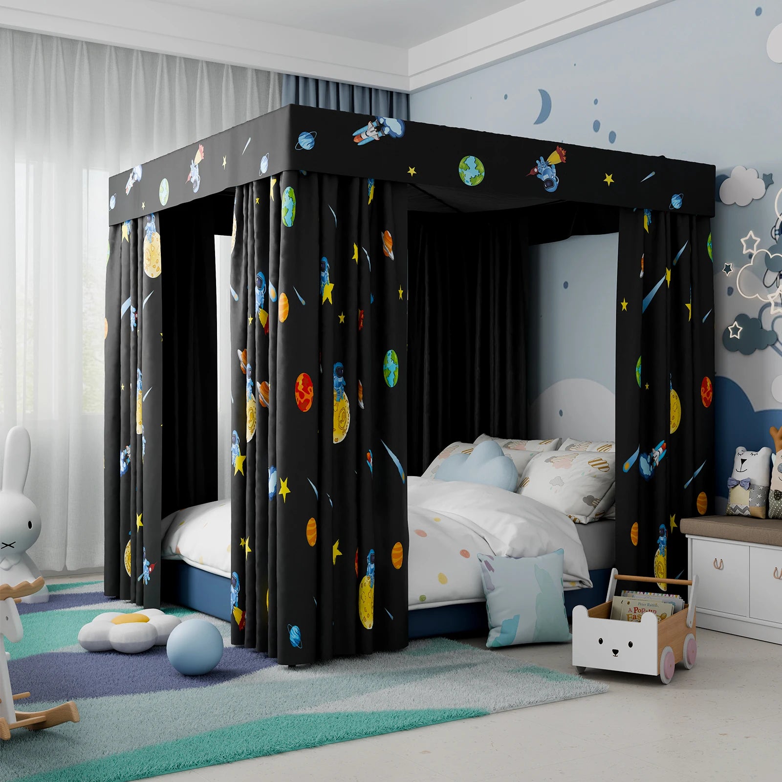 ciel de lit baldaquin enfant rideaux