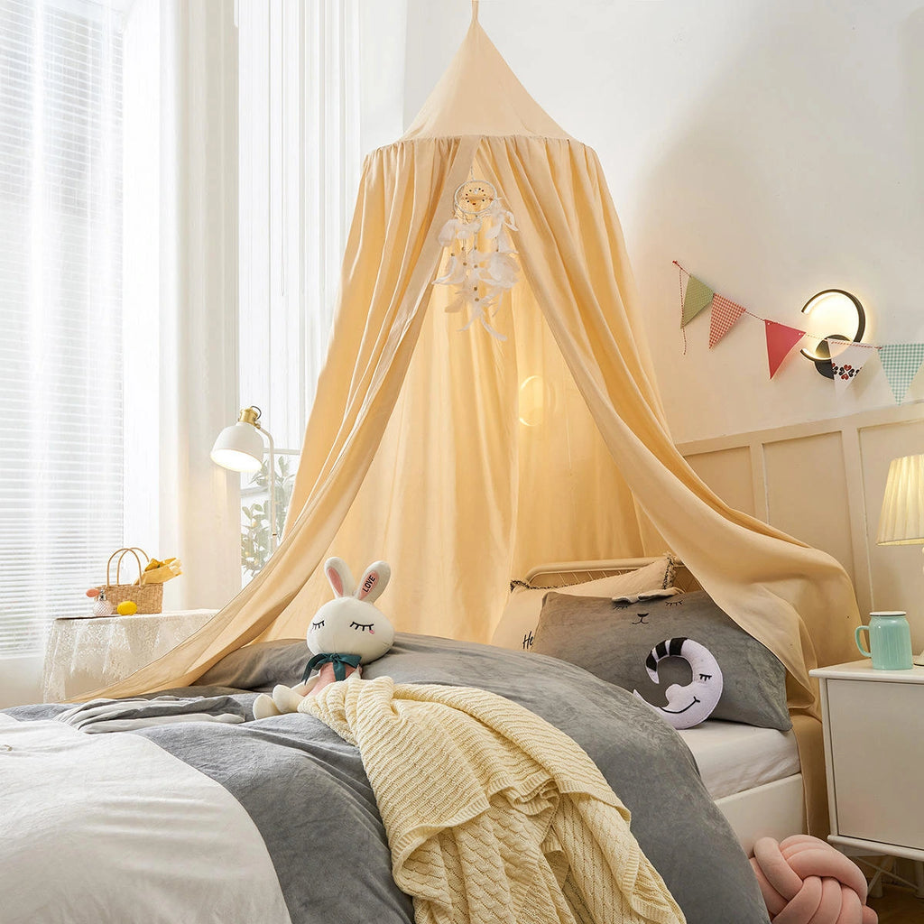 ciel de lit bébé kaki