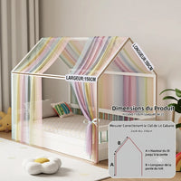 ciel de lit cabane arc en ciel dimensions