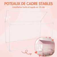 ciel de lit cabane princesse installation