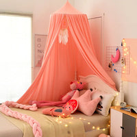 ciel de lit enfant rose clair