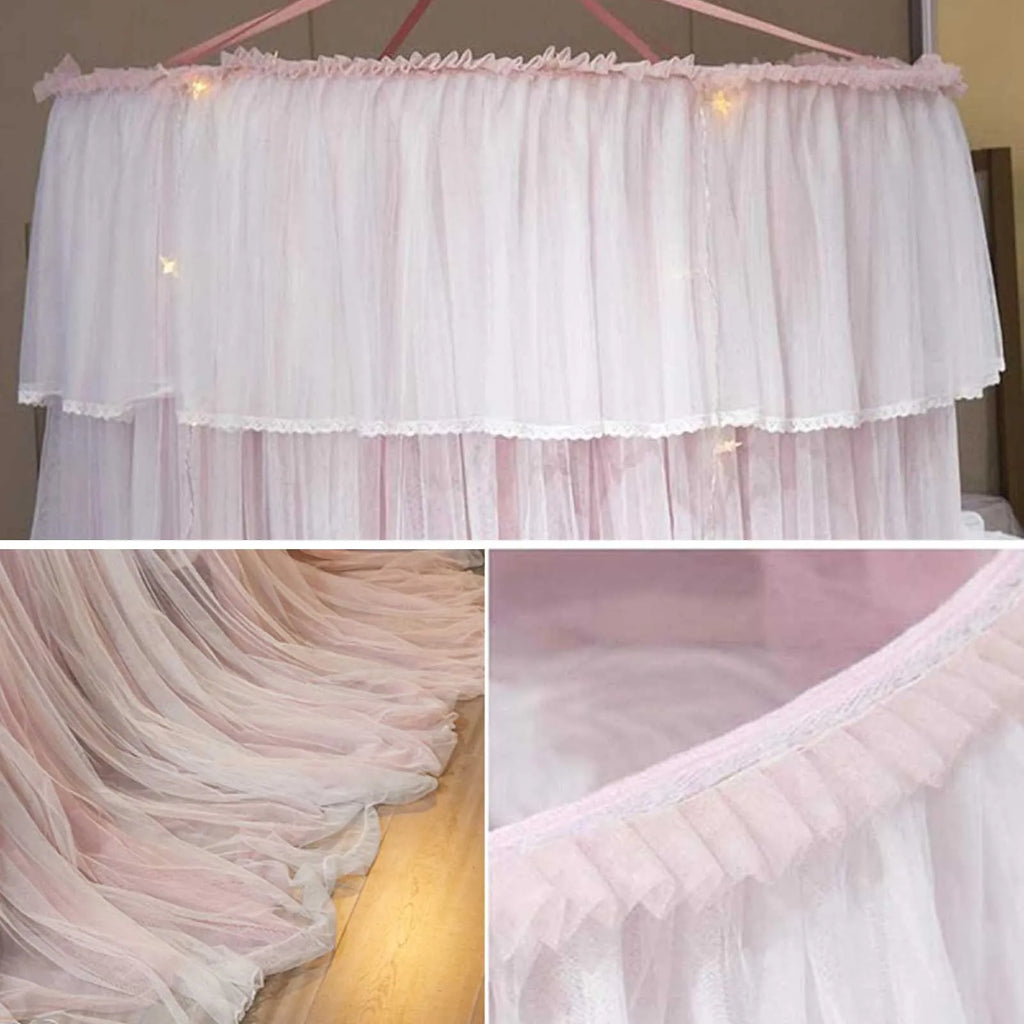 ciel de lit princesse à dôme rond détails