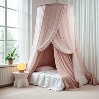 ciel de lit princesse adulte blanc et rose