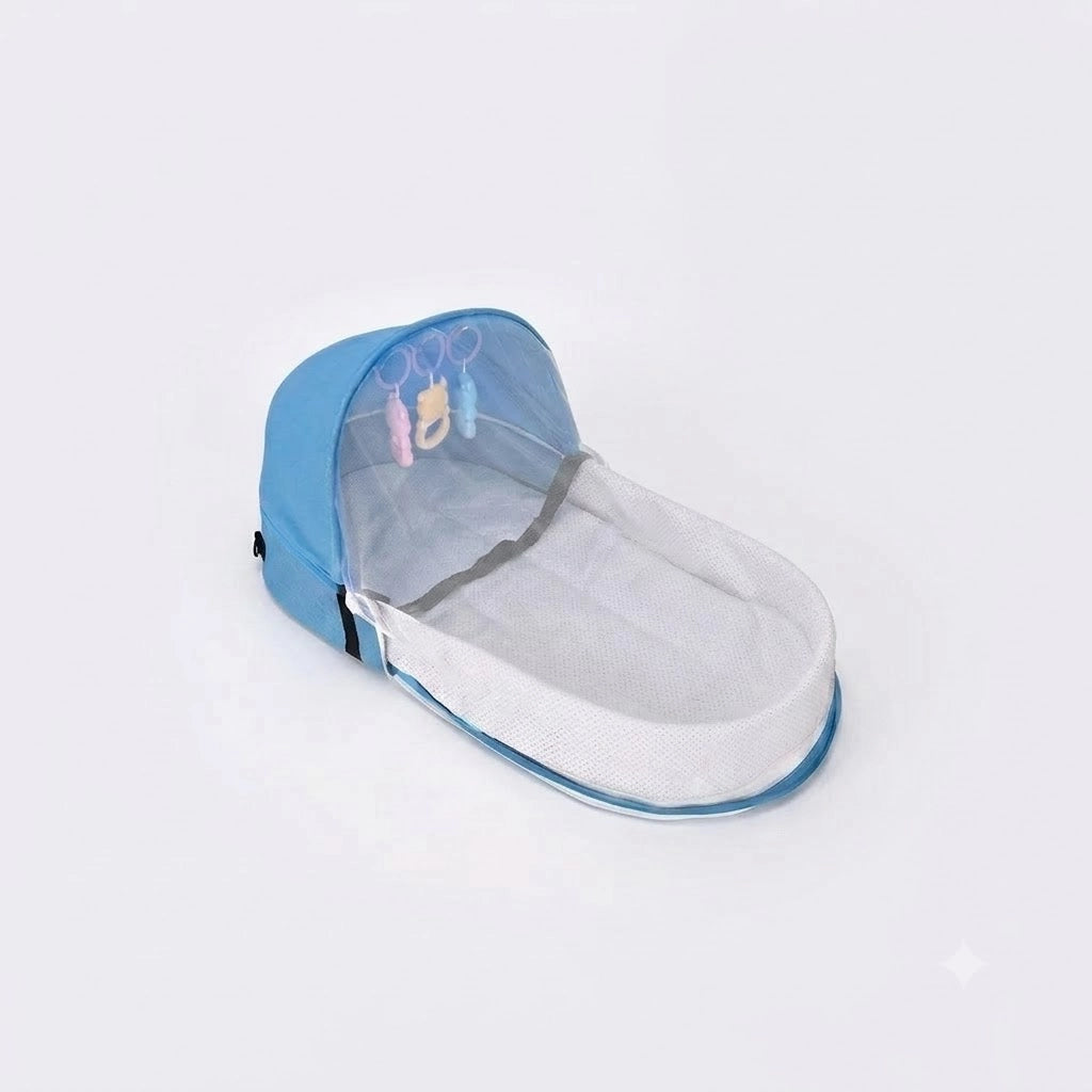 moustiquaire bébé garçon bleu transportable