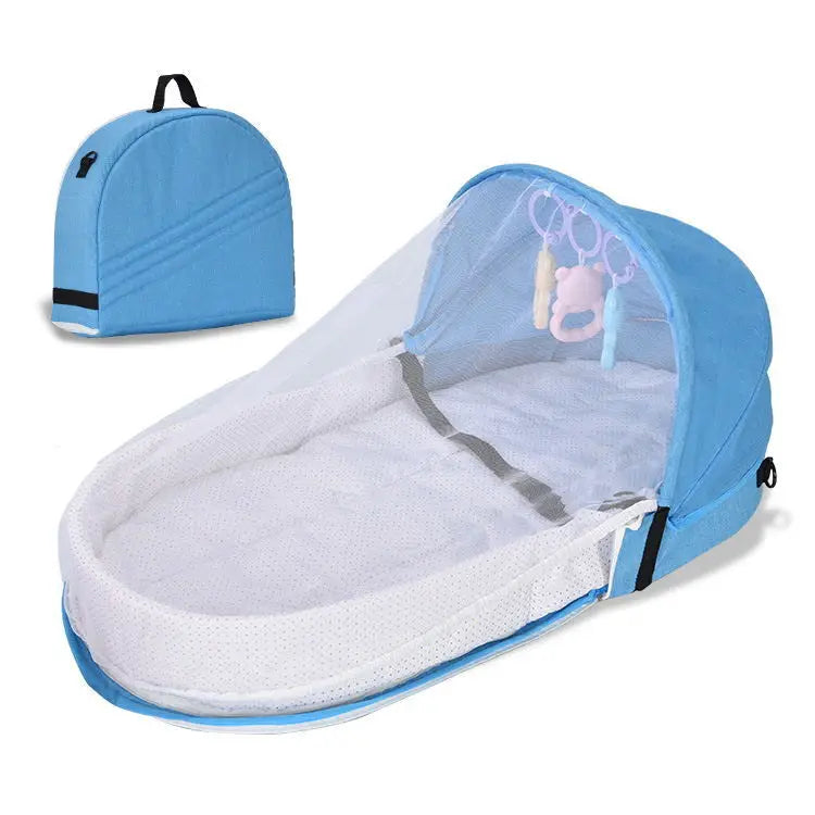 moustiquaire bébé sac bleu