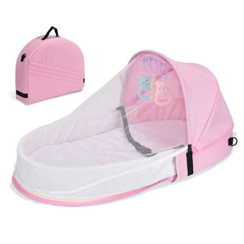 moustiquaire bébé sac rose