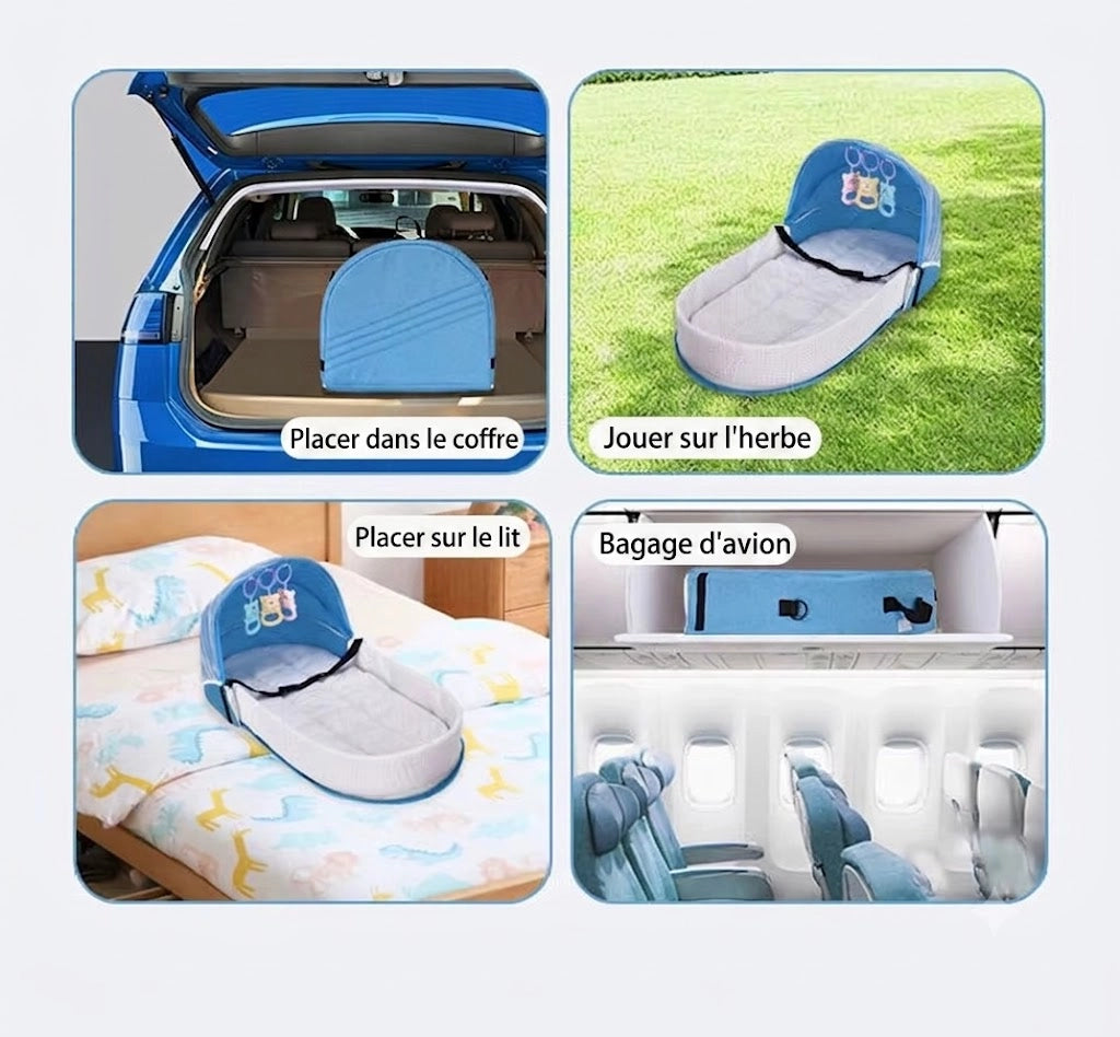 différentes utilisations de la moustiquaire bébé en transport